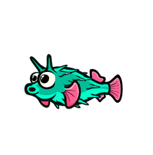 Pufferfish swimming